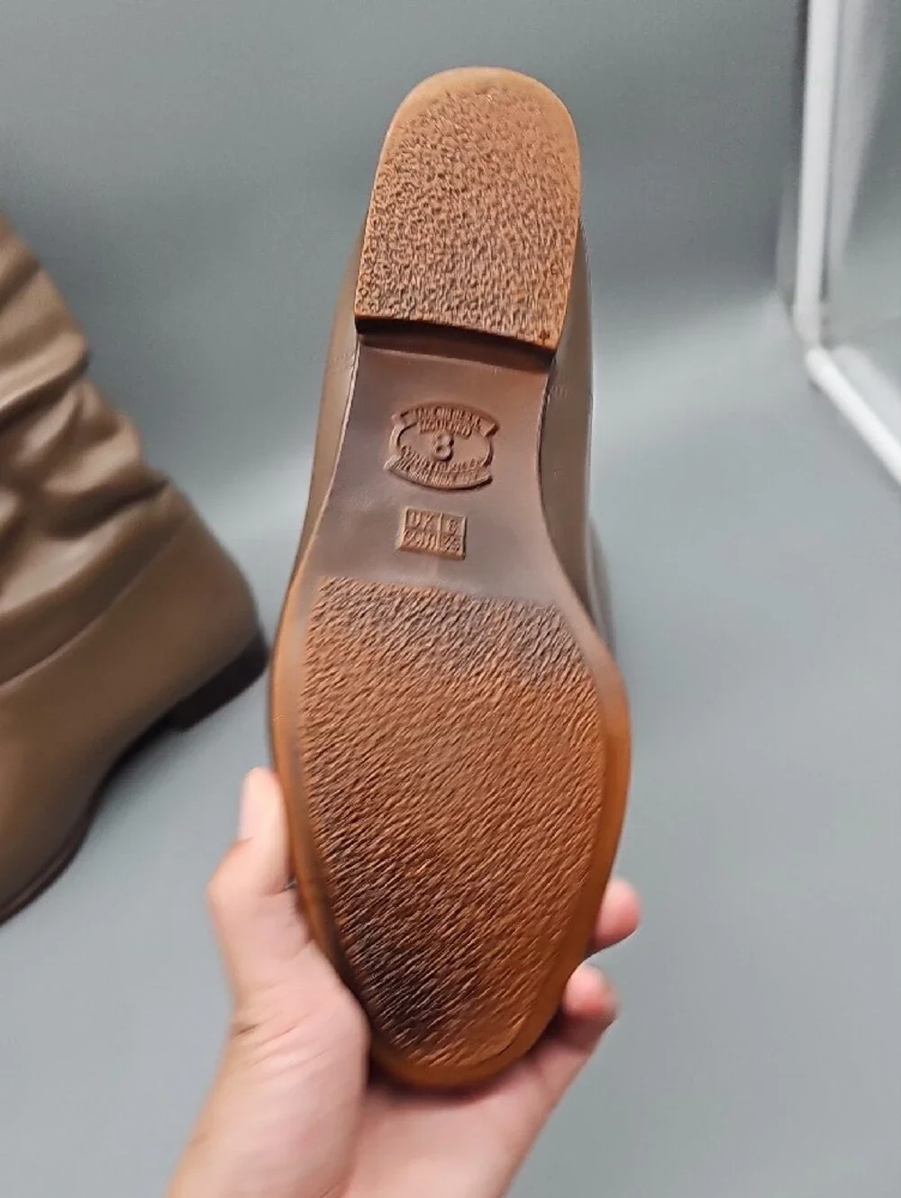 ALL MAN MADE MATL comfortable brown